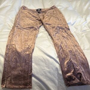 PAIGE Blush Velvet Trousers